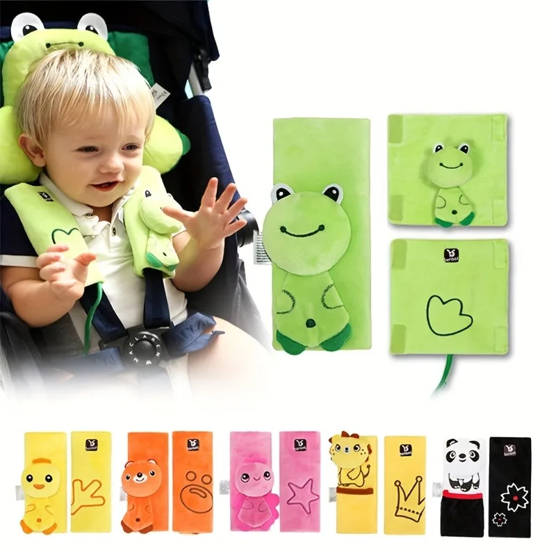 Infant Car Seat Cover - vvocci Baby-Autositzgurtpolster, Schulterpolster für Babys, Autositzgurt-Polster,